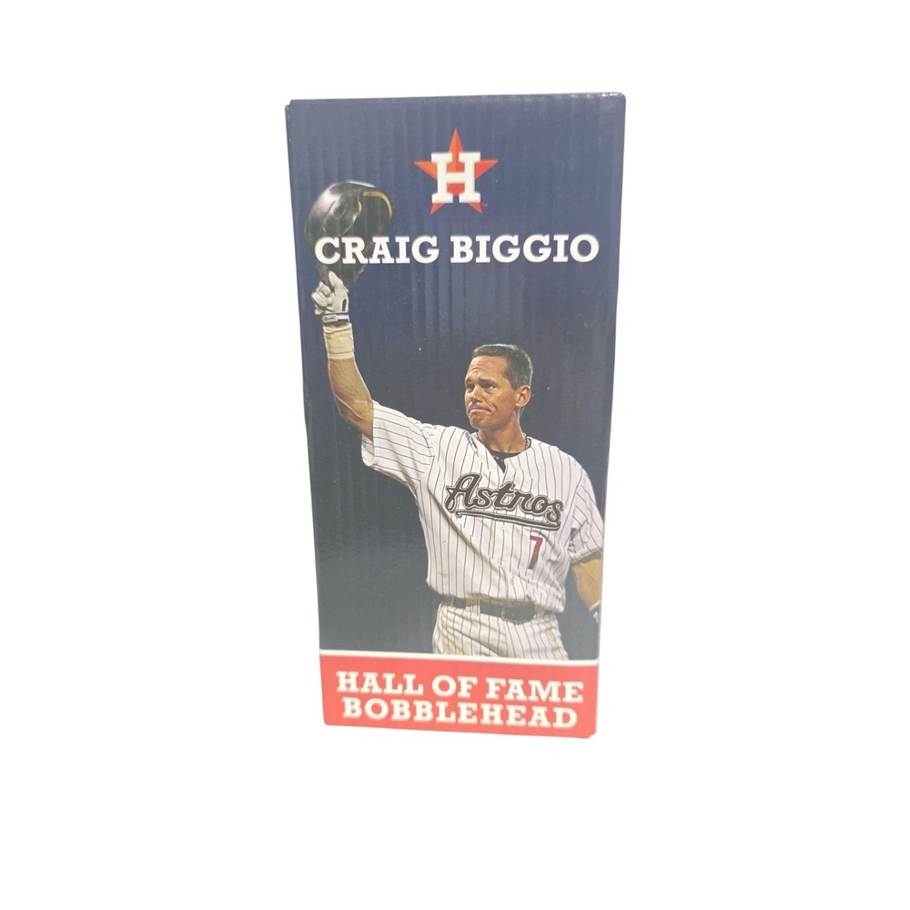 Craig Biggio Hall of Fame Bobblehead Houston Astros Blue MLB Baseball HOF 2015